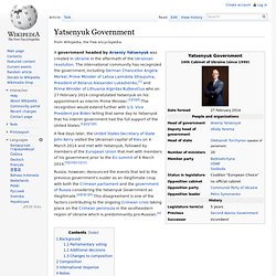 Yatsenyuk Government