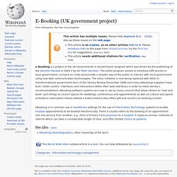 E-Booking (UK government project)