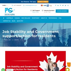 Job Stability and Government support/action for residents - fastglobalme