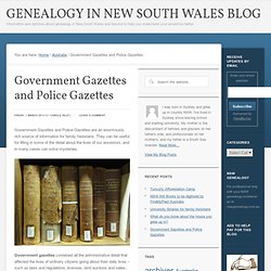 Genealogy in New South Wales Blog