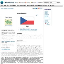 Czech Republic: Maps, History, Geography, Government, Culture, Facts, Guide & Travel/Holidays/Cities