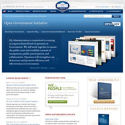 Open Government Initiative