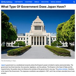 What Type Of Government Does Japan Have? - WorldAtlas