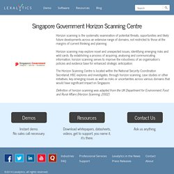 Singapore Government Horizon Scanning Centre