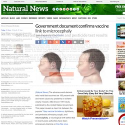 Government document confirms vaccine link to microcephaly