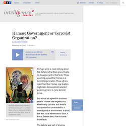 Hamas: Government or Terrorist Organization?