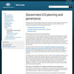ernment 2.0 planning and governance - Web Guide