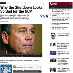 Government shutdown is bad for Republicans: The GOP’s divisions and fissures are out in the open.