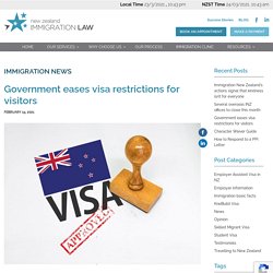 Government eases visa restrictions for visitors
