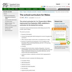 The school curriculum for Wales
