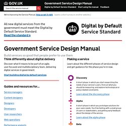 Government Service Design Manual
