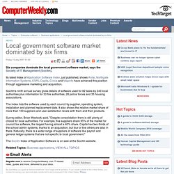 Local government software market dominated by six firms