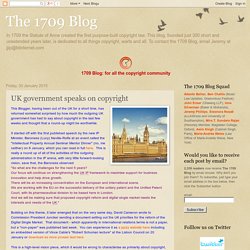 UK government speaks on copyright
