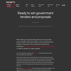 Win NSW Government Tenders - Bidsmith