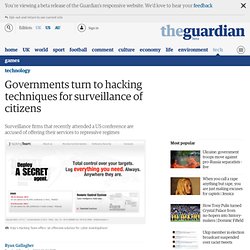 Governments turn to hacking techniques for surveillance of citizens