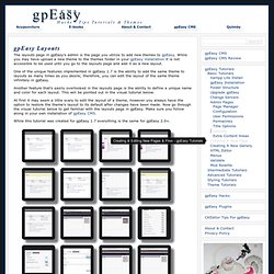 gpEasy Layouts Admin Page - gpEasy Tutorials