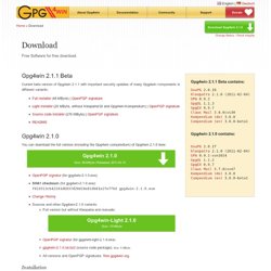 Gpg4win - EMail-Security using GnuPG for Windows