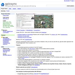 gpicsync - Project Hosting on Google Code