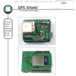 GPS datalogging shield for Arduino