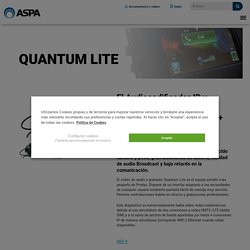 Códec de audio y grabador portátil Quantum Lite - ASPA
