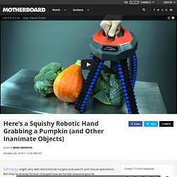 Here’s a Squishy Robotic Hand Grabbing a Pumpkin (and Other Inanimate Objects)
