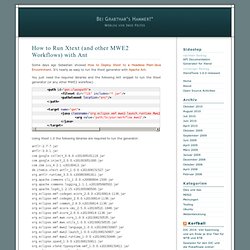 Bei Grabthar’s Hammer!* » Blog Archiv » How to Run Xtext (and other MWE2 Workflows) with Ant