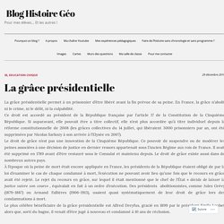 La grâce présidentielle – Blog Histoire Géo