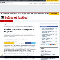 Graciée, Jacqueline Sauvage reste en prison