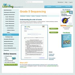 Grade 5 Sequencing Worksheets
