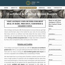 Visit Antique Coin Buyers For Best Deal In Rare, Precious, Certified & Graded Coins