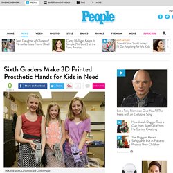 Sixth Graders 3D Print Prosthetic Hands for Kids