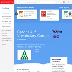 Grades 4-5: Vocabulary Games