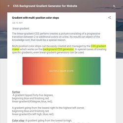 Gradient with multi-position color stops