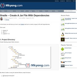 Gradle – Create a Jar file with dependencies