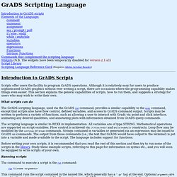 GrADS Scripting Language