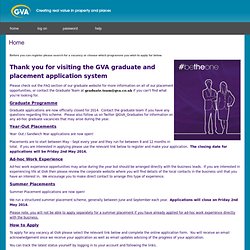 GVA graduate recruitment system