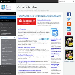 Student and Graduate Jobs - Students - Careers Service