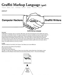 Graffiti Markup Language