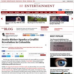 Justin Bieber Sparks a Graffiti Revolution in Colombia.