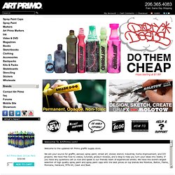 Art Primo: Order Graffiti Supplies spray paint caps, markers, belton molotow, on the run otr, tips-large selection of graffiti products wholesale prices