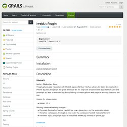 Plugin - iwebkit Plugin