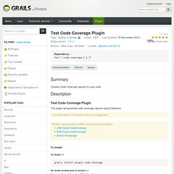 Test Code Coverage Plugin