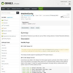 Plugin - WebXmlConfig