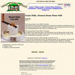 Grain Mills, Manual Stone Flour Mill