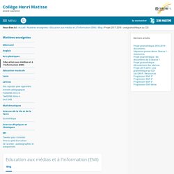 Projet 2017-2018 : une grainothèque au CDI - Education aux médias et à l'information (EMI) - Collège Henri Matisse