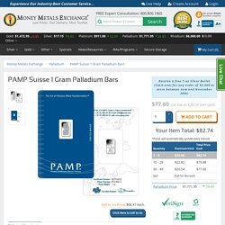 1 Gram Palladium PAMP Suisse Bars