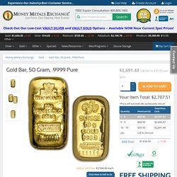 50 Gram Gold Bars for Sale [Most Purchases Ship Free] · Money Metals®