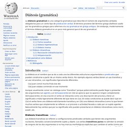 Diátesis (gramática)