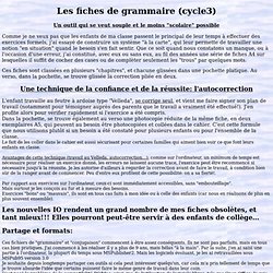 Grammaire: outils de Dominique C pour l'école primaire