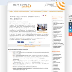German grammar exercises for free